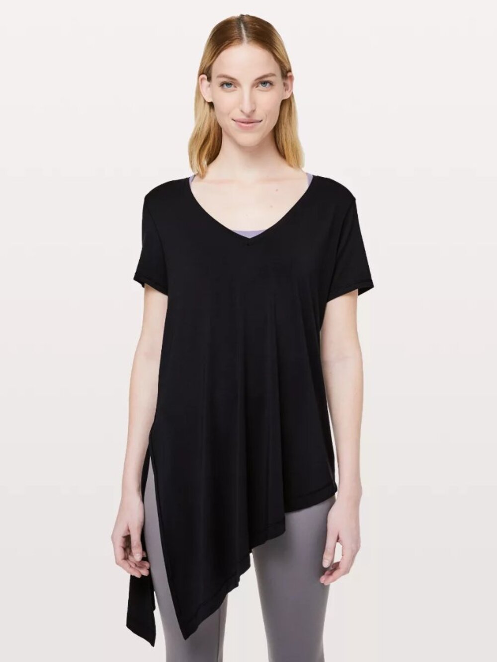 Lululemon To The Point Short Sleeve Assymetrical Tee